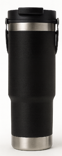 Copo Térmico 890ml Inox Liso com Tampa – Super Capacidade para Bebidas Geladas e Quentes