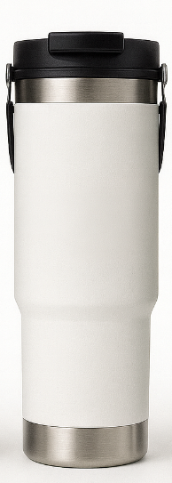 Copo Térmico 890ml Inox Liso com Tampa – Super Capacidade para Bebidas Geladas e Quentes