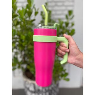 Garrafa térmica com canudo e alça 1200mL