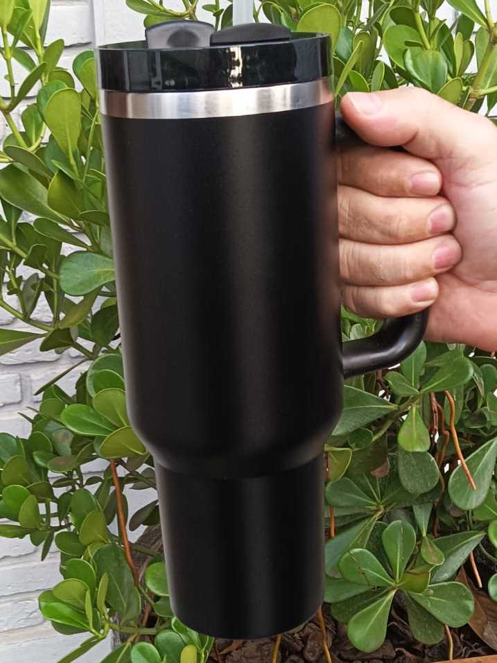 Copo térmico, Jarra 1200ml com canudo de aço inox