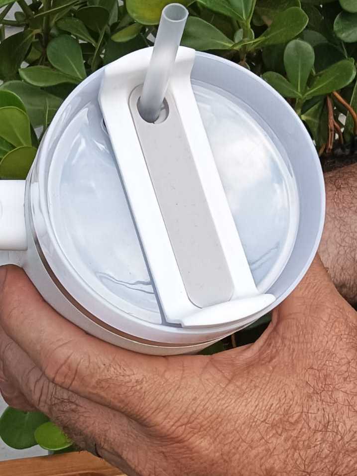 Copo térmico, Jarra 1200ml com canudo de aço inox