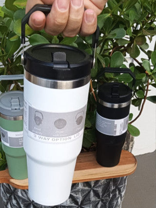 Garrafa térmica 890ml copo de carro portátil copo térmico de aço inoxidável PERSONALIZADO