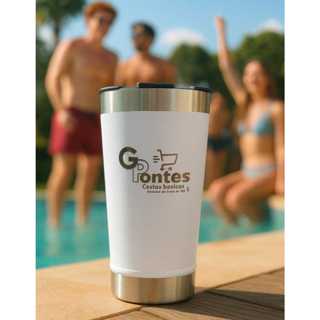 Kit copo termico 473ml PERSONALIZADOS (frente e verso)