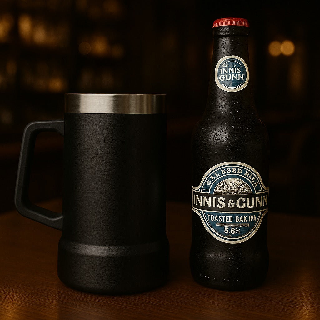 Caneca térmica de cerveja com alça de Inox 710ml