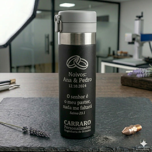Kit Garrafas Térmicas 800 ml  — Elegância, durabilidade e personalização premium!