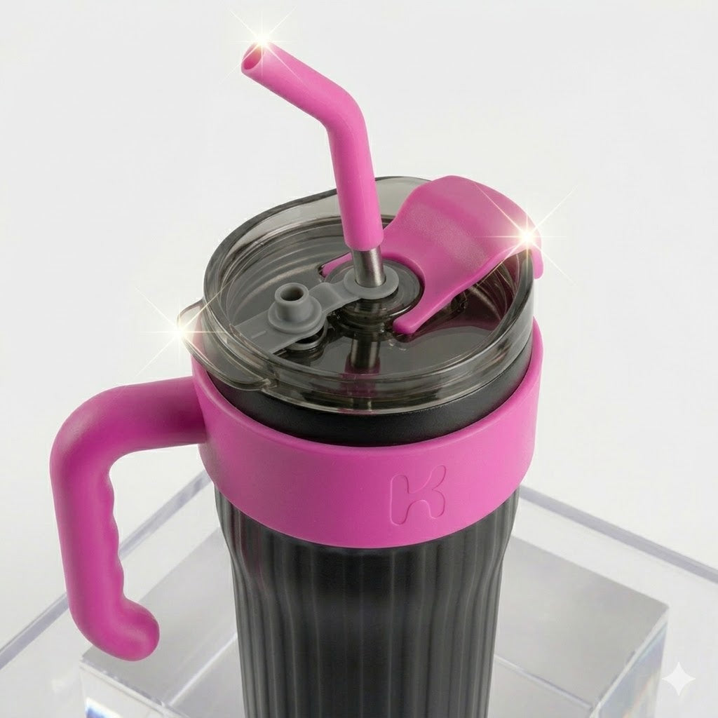 Copo Térmico 800ml Com Alça e Canudo Personalizado a laser com  Nome