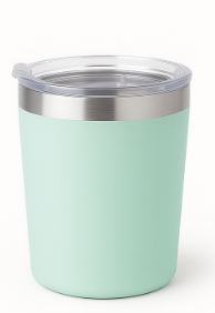 Kit Copos Térmicos 260ml Inox Lisos com Tampa – Café, Chá, Drinks, Chimarrão e Tereré