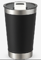 Kit Copos Térmicos 473ml Inox Lisos com Tampa – Bebidas Geladas e Quentes