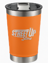 Kit Copos Térmicos 473ml Inox Personalizados com Tampa – Café, Cerveja, Drinks, Chimarrão e Tereré