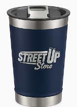 Kit Copos Térmicos 473ml Inox Personalizados com Tampa – Café, Cerveja, Drinks, Chimarrão e Tereré