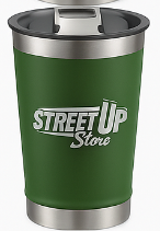 Kit Copos Térmicos 473ml Inox Personalizados com Tampa – Café, Cerveja, Drinks, Chimarrão e Tereré