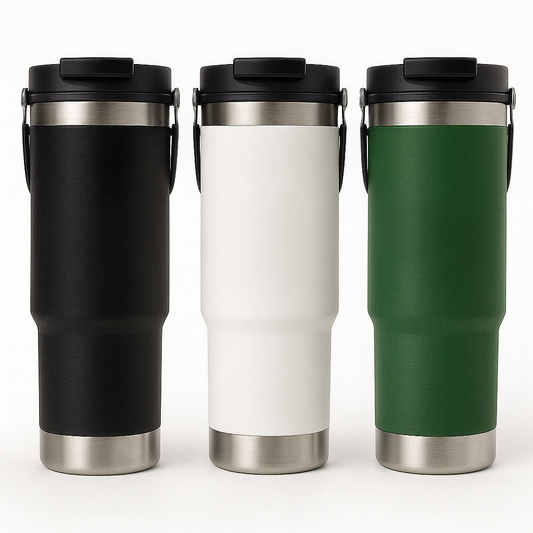 Copo Térmico 890ml Inox Liso com Tampa – Super Capacidade para Bebidas Geladas e Quentes