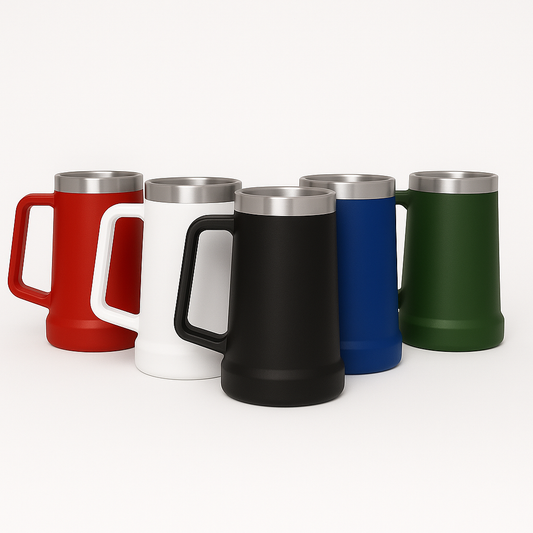 Copo Térmico Jarra 1200 ml Inox com Alça LISO— Cores Premium