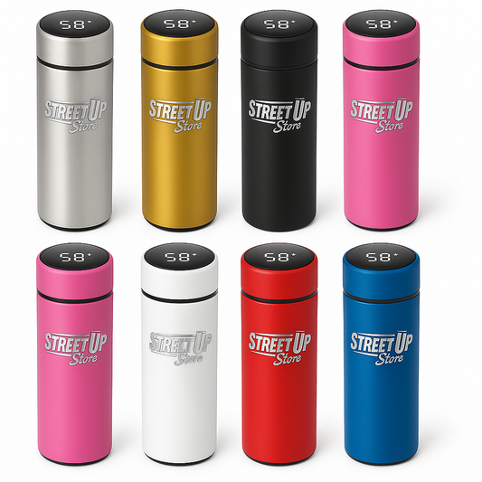 KIT Garrafa Térmica 500ml Inox Personalizado com Tampa – Ideal para Cerveja, Café, Drinks, Chimarrão e Tereré