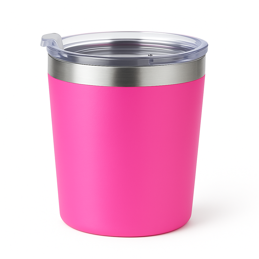 Copo Térmico 260ml Inox com Tampa – Bebidas Geladas e Quentes