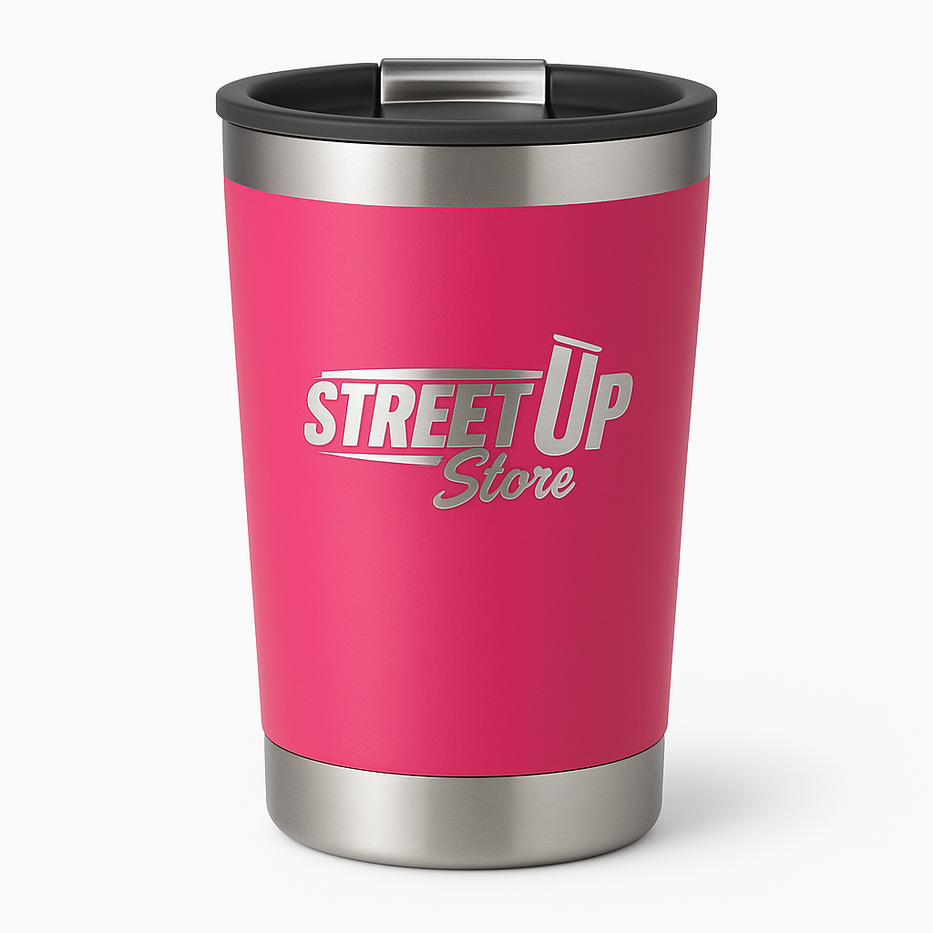 Kit Copos Térmicos 473ml Inox Personalizados com Tampa – Café, Cerveja, Drinks, Chimarrão e Tereré