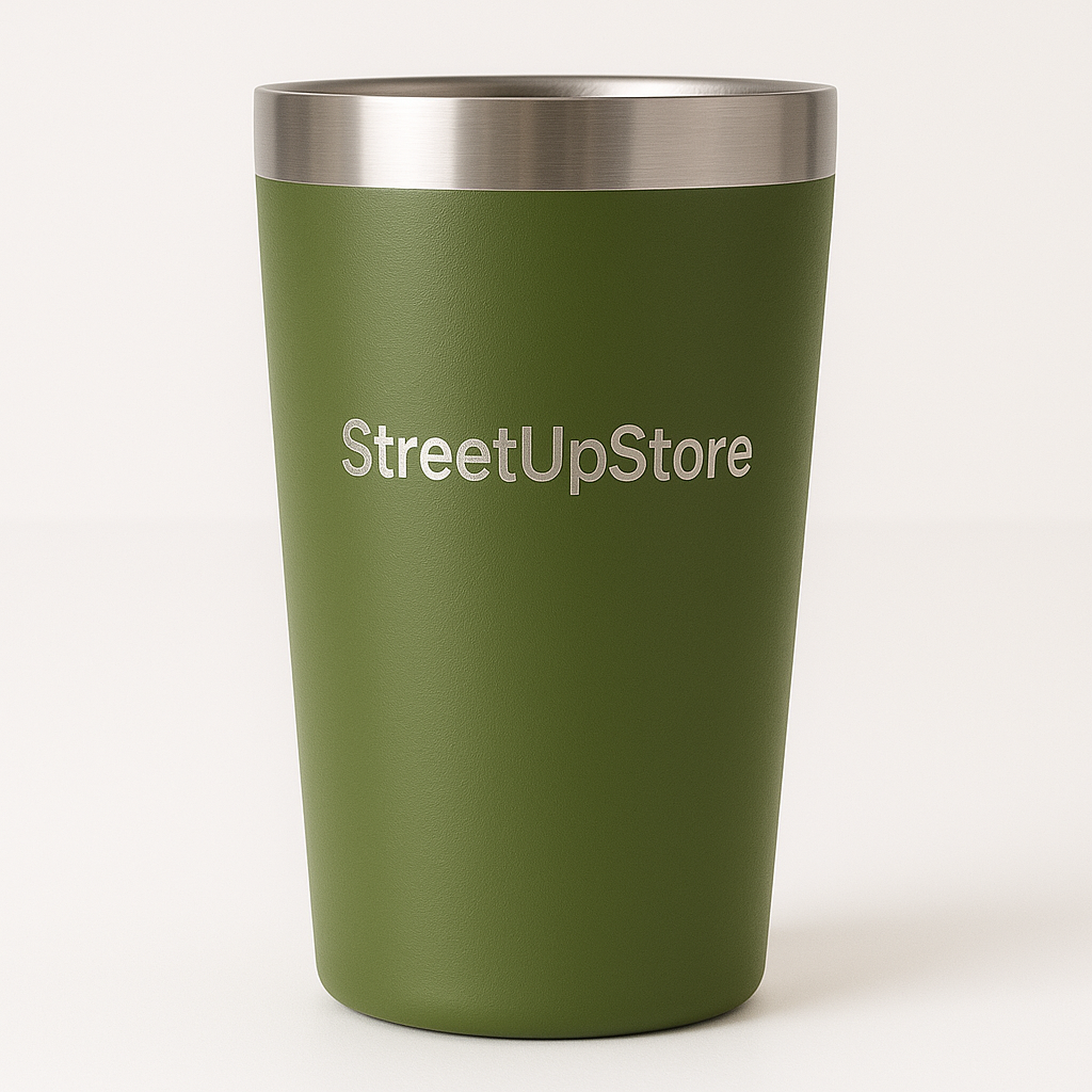 KIt 20 copos térmicos de 360ml com personalização - frente e verso