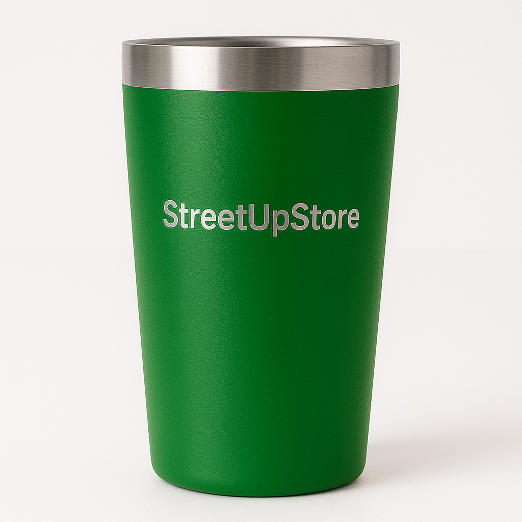 KIt 20 copos térmicos de 360ml com personalização - frente e verso