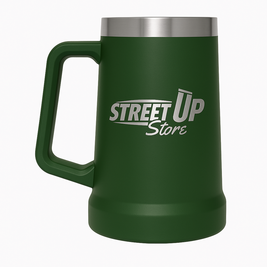 Copo Térmico Jarra 1200 ml Inox com Alça e Gravação Cromada STREET UP Store