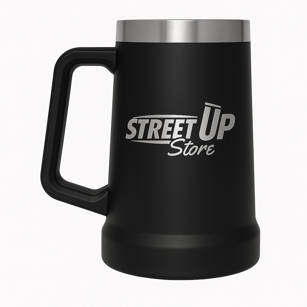 Copo Térmico Jarra 1200 ml Inox com Alça e Gravação Cromada STREET UP Store