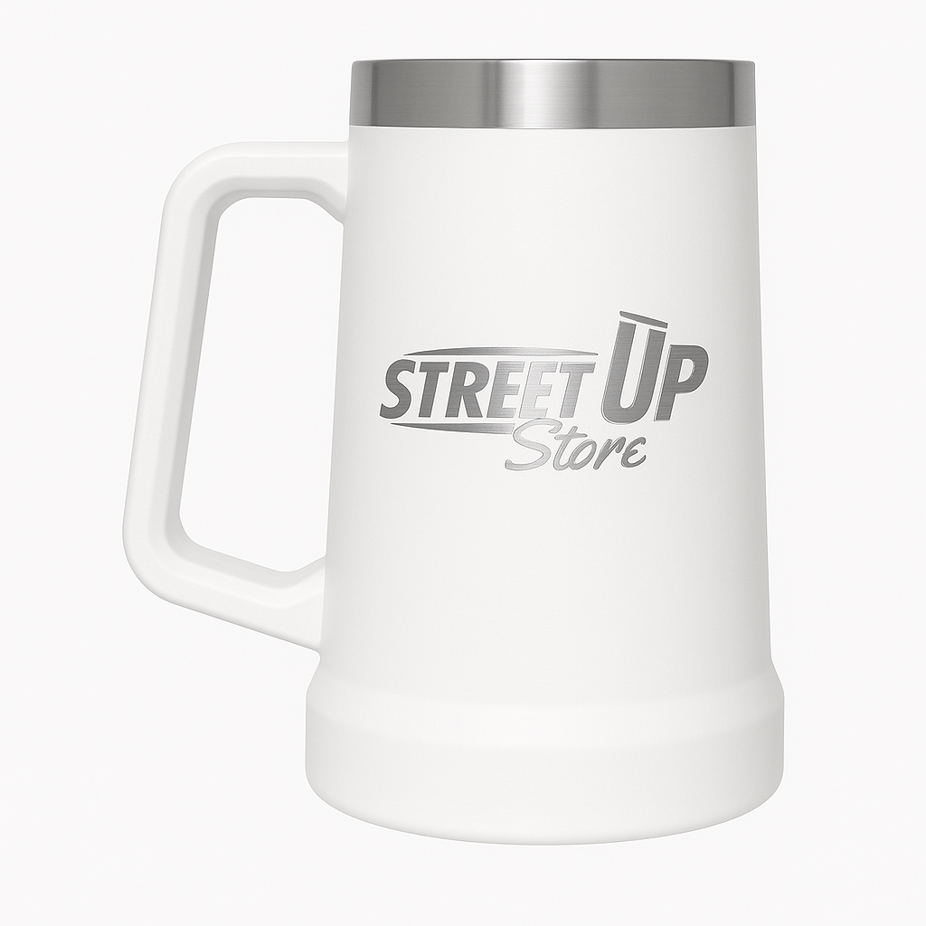 Copo Térmico Jarra 1200 ml Inox com Alça e Gravação Cromada STREET UP Store