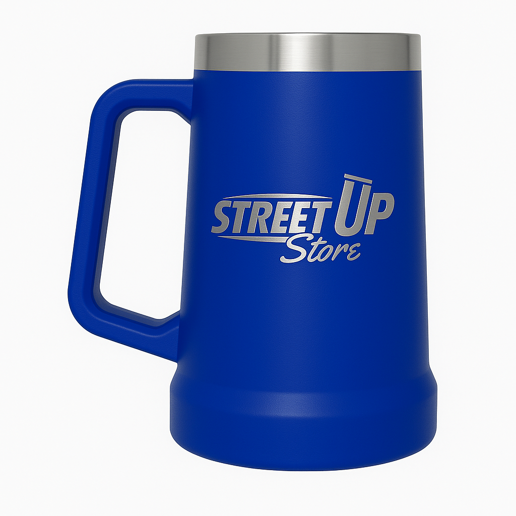 Copo Térmico Jarra 1200 ml Inox com Alça e Gravação Cromada STREET UP Store