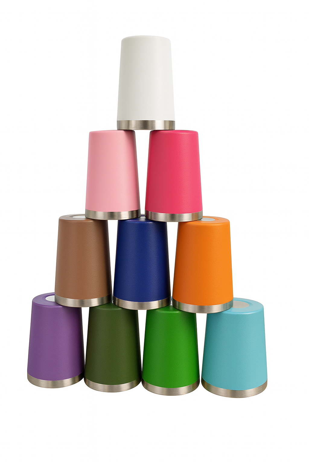 Kit Copos Térmicos 360 ml LISOS — Compactos, elegantes e perfeitos para o dia a dia