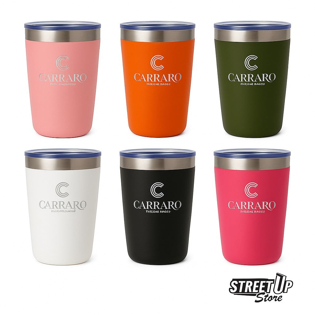 KIt 20 copos térmicos de 360ml com personalização - frente e verso