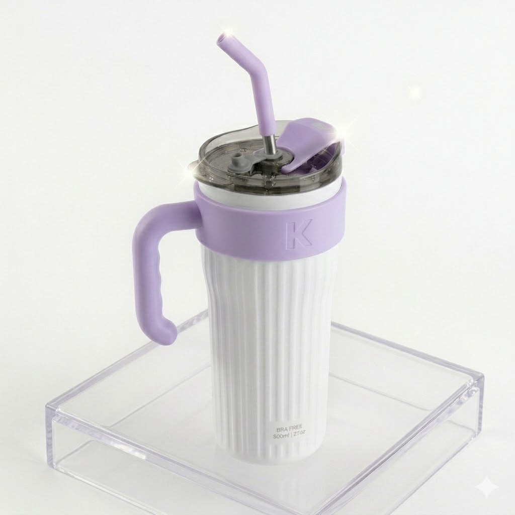 Copo Térmico 800ml Com Alça e Canudo Personalizado a laser com  Nome