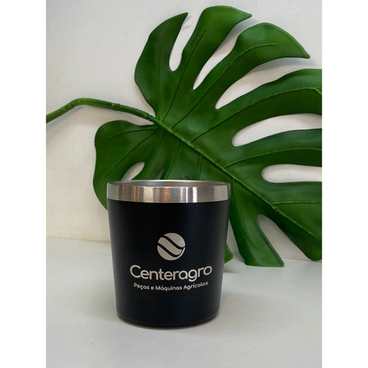 Mini Copo Térmico Inox  Café Wisky 260ml PERSONALIZADO! ( frente e verso)