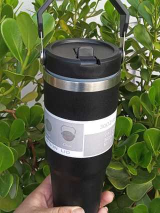 Garrafa térmica 890ml copo de carro portátil copo térmico de aço inoxidável PERSONALIZADO