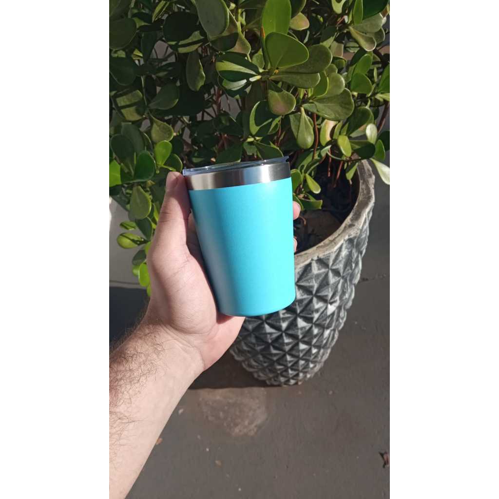 Mini Copo Térmico Inox  Café Wisky 260ml PERSONALIZADO!