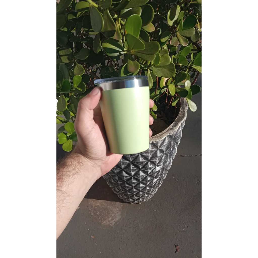 Mini Copo Térmico Inox  Café Wisky 260ml PERSONALIZADO!