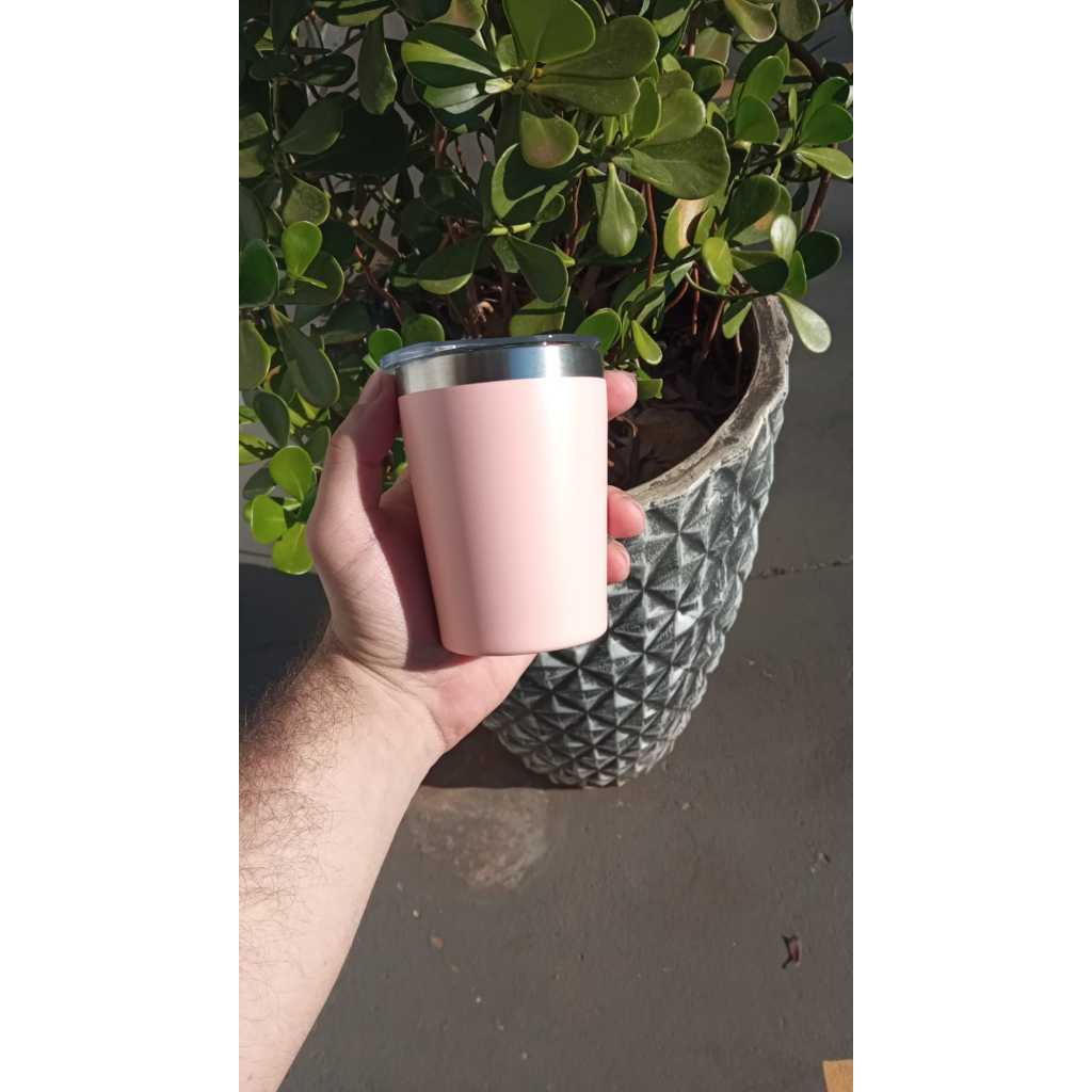 Mini Copo Térmico Inox  Café Wisky 260ml PERSONALIZADO!