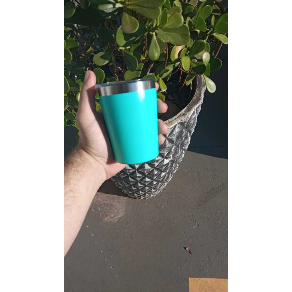 Mini Copo Térmico Inox  Café Wisky 260ml PERSONALIZADO!