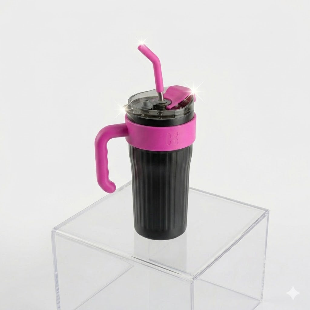 Copo Térmico 800ml Com Alça e Canudo Personalizado a laser com  Nome