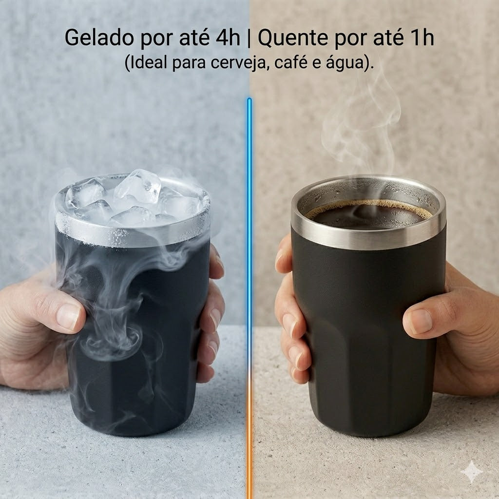 Copo Térmico Diamante 384ml Personalizado Nome Logo Laser