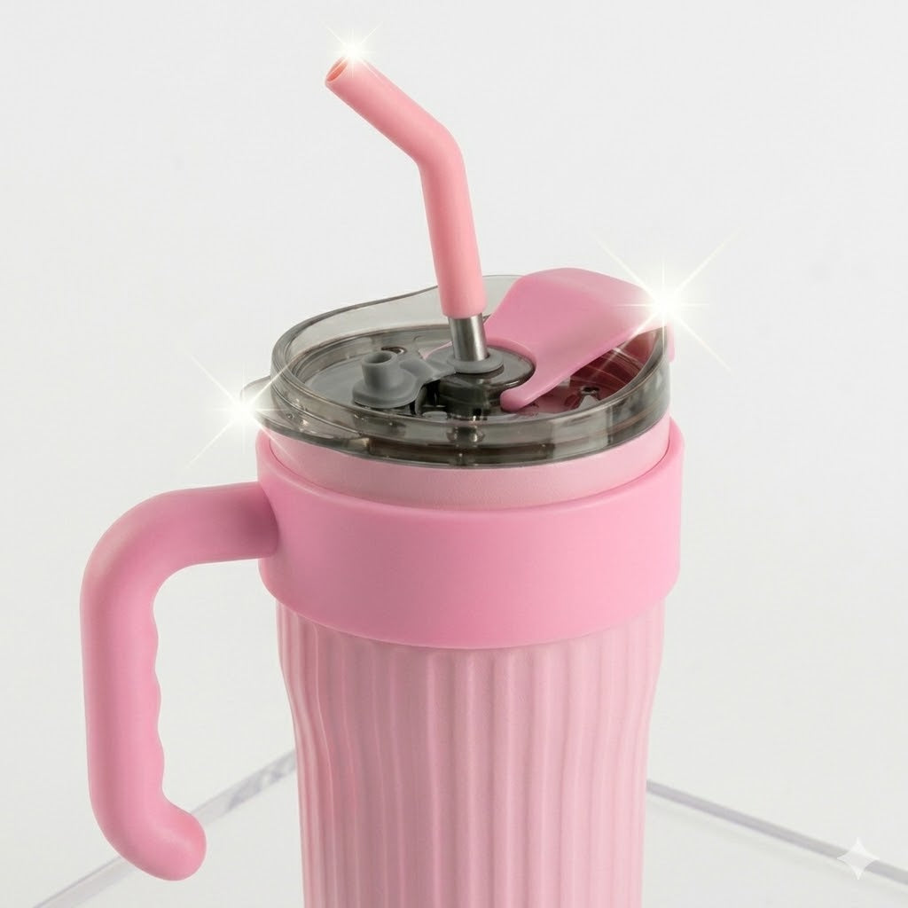 Copo Térmico 800ml Com Alça e Canudo Personalizado a laser com  Nome