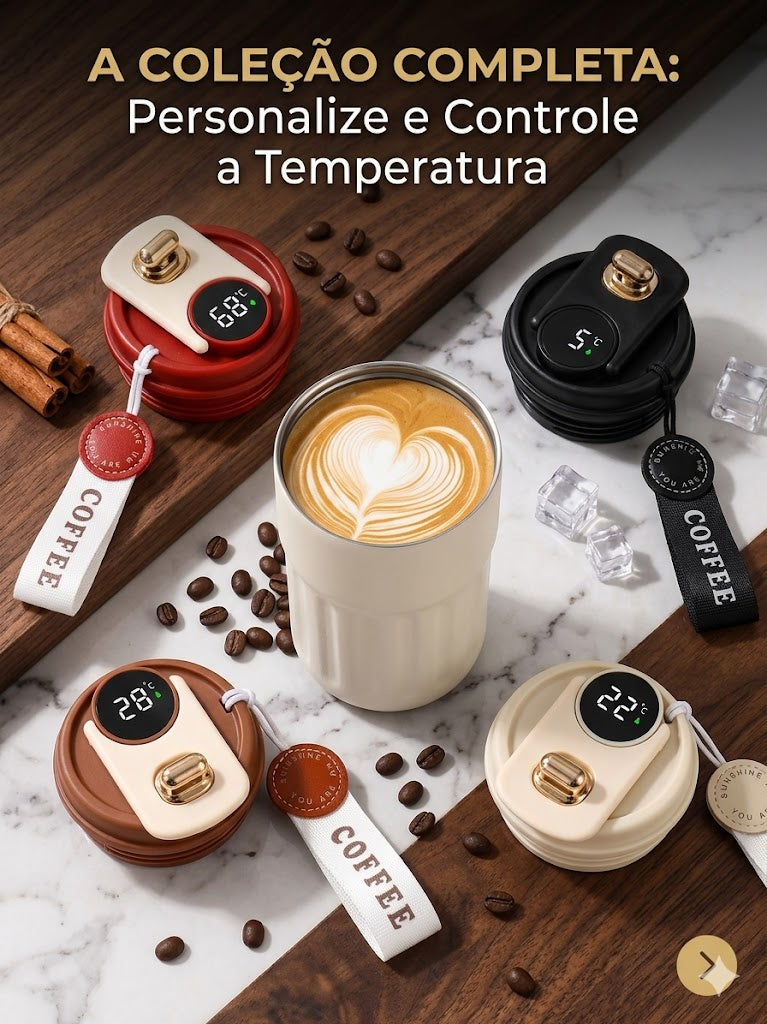 Copo Térmico Inteligente Premium 500ml - Personalizado a Laser
