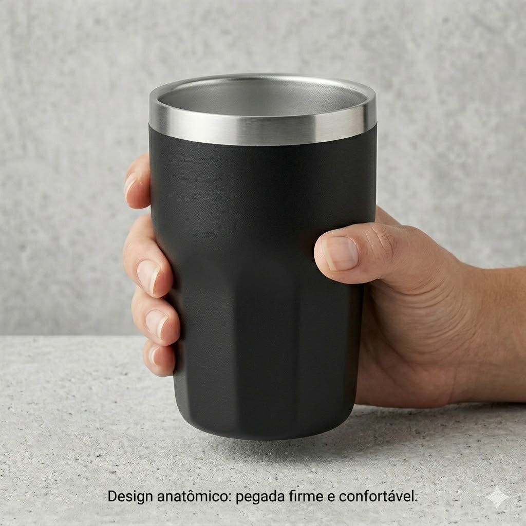 Copo Térmico Diamante 384ml Personalizado Nome Logo Laser