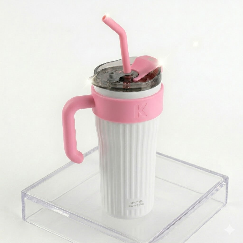 Copo Térmico 800ml Com Alça e Canudo Personalizado a laser com  Nome