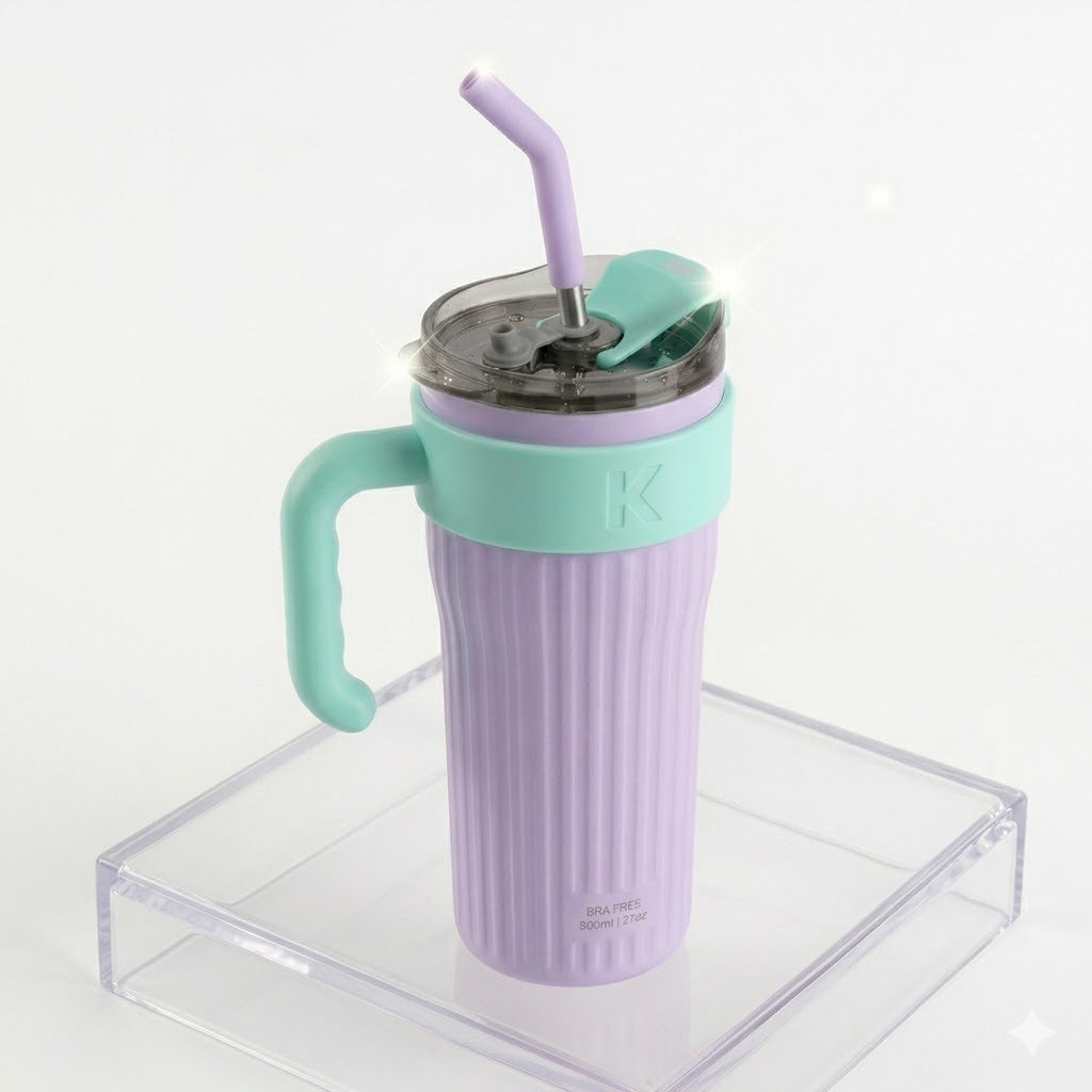 Copo Térmico 800ml Com Alça e Canudo Personalizado a laser com  Nome
